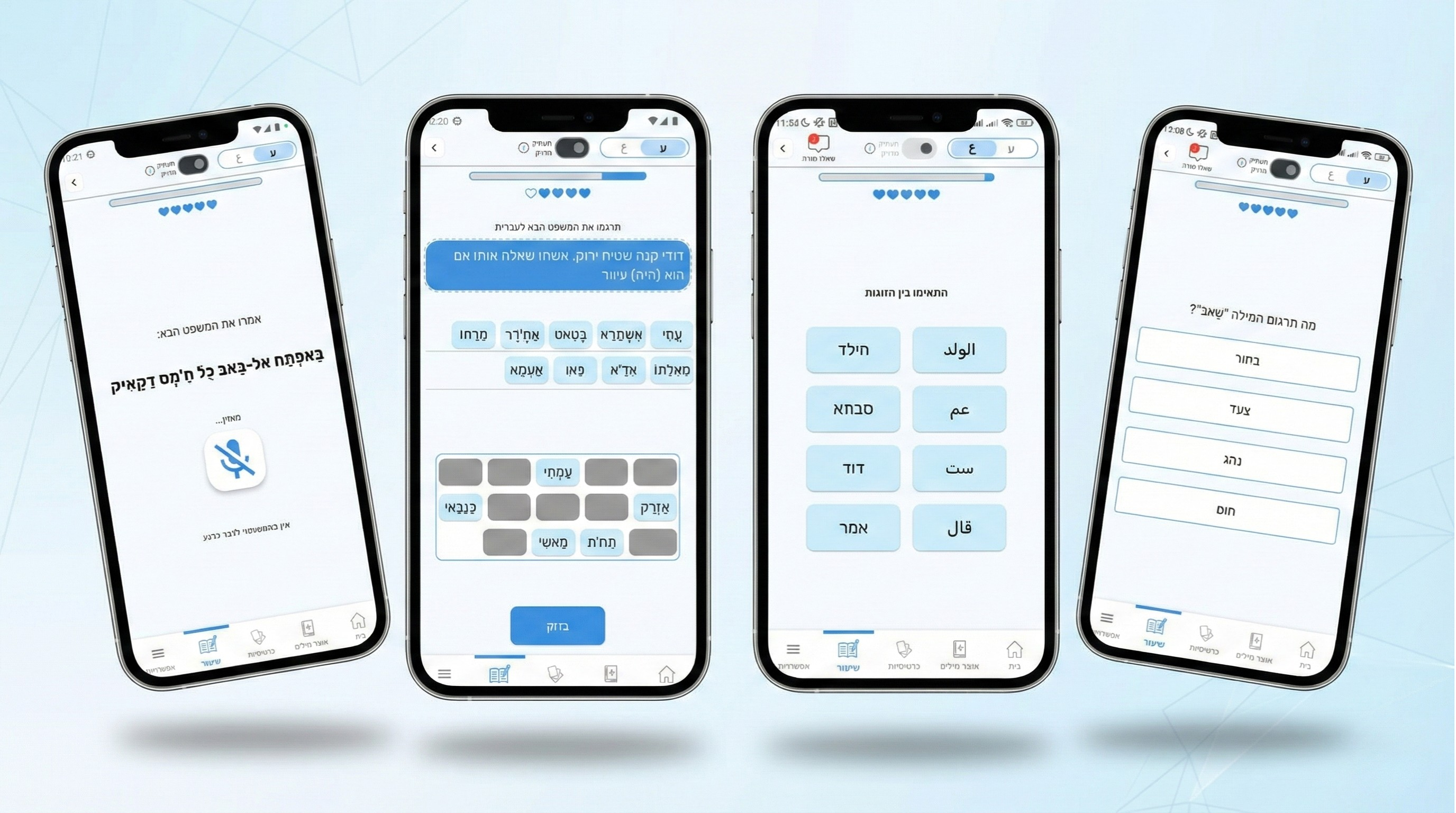 תרגול כל יכולות השפה